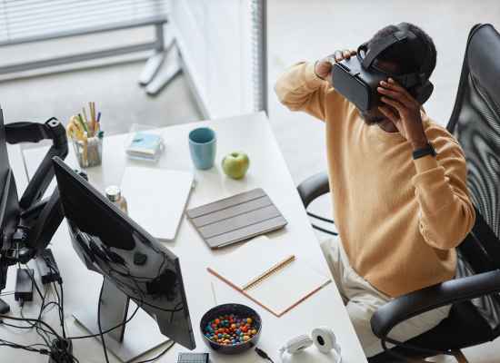 Developer testing a product and giving feedback